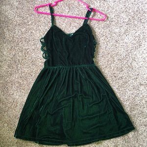 Velvet Green Dress
